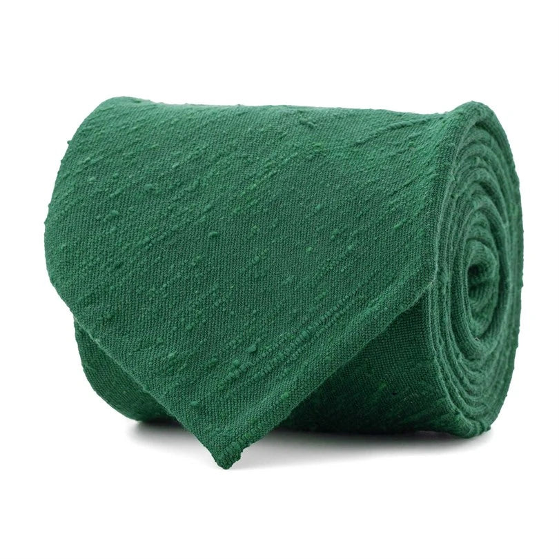 Rubinacci - Greenish Shantung Tie Rubinacci