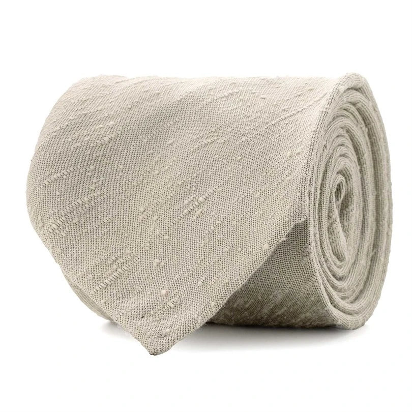 Rubinacci – Beige Shantung Tie Rubinacci