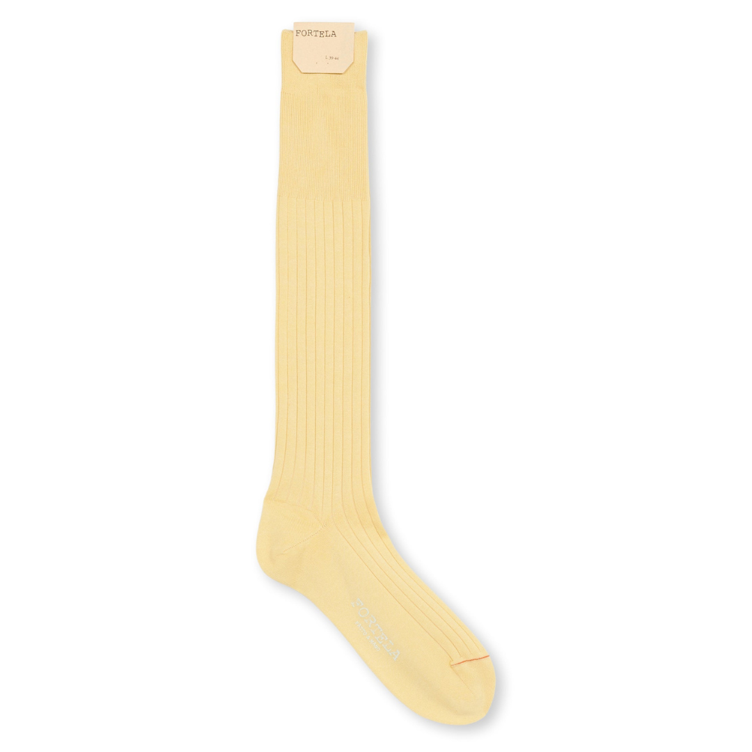 Fortela - Knee-Length Socks: Scottish Yarn M81 Cream