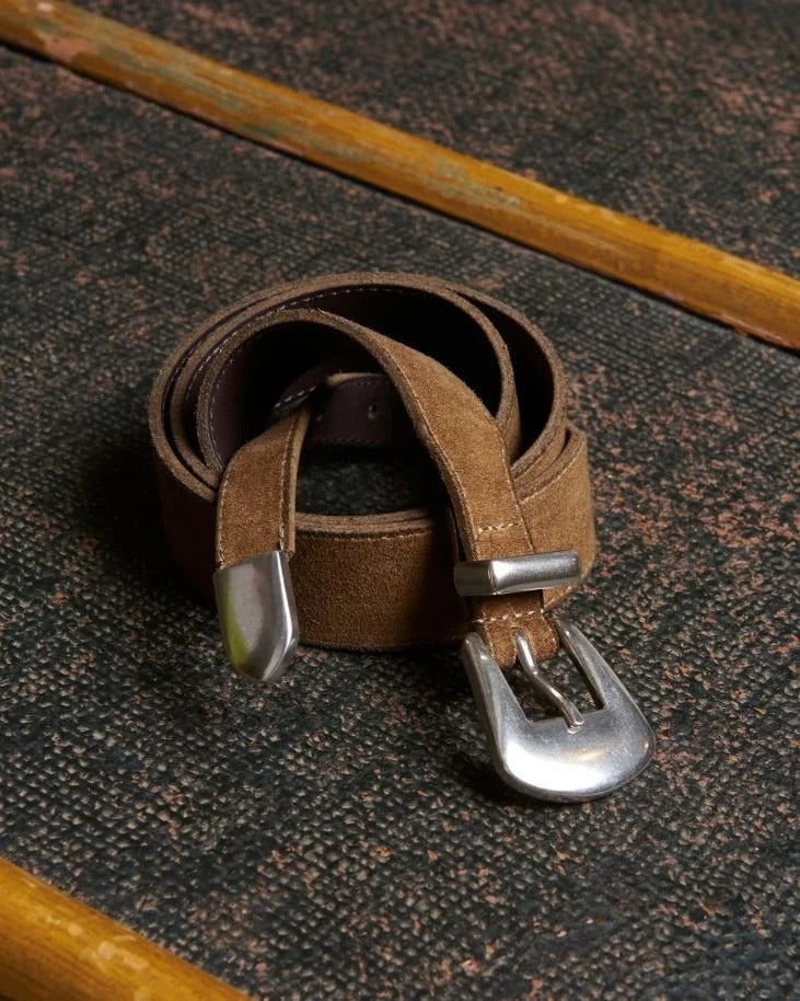 Fortela - Phoenix Suede Belt - Sand - Size 80