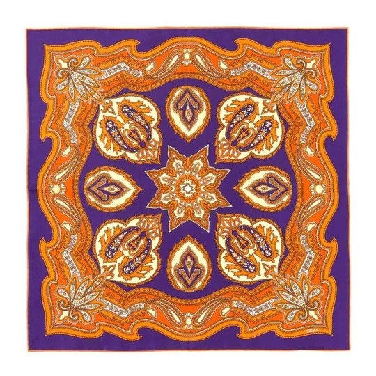 Sera  Fine Silk - Violet Chianti Pocket Square
