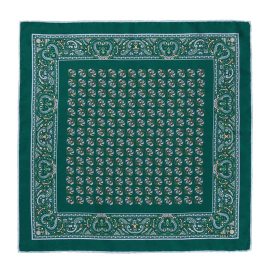 Sera  Fine Silk - Menthol Montepulciano Pocket Square