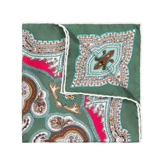 Sera Fine Silk - Lipari Pocket Square