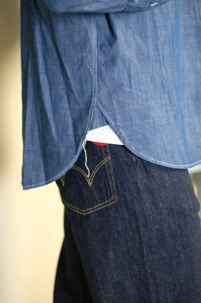 Fortela - Chambray Overshirt - OSUMI-00410 - D368