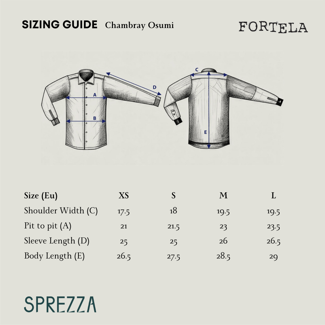 Fortela - Chambray Overshirt - OSUMI-00410 - D368