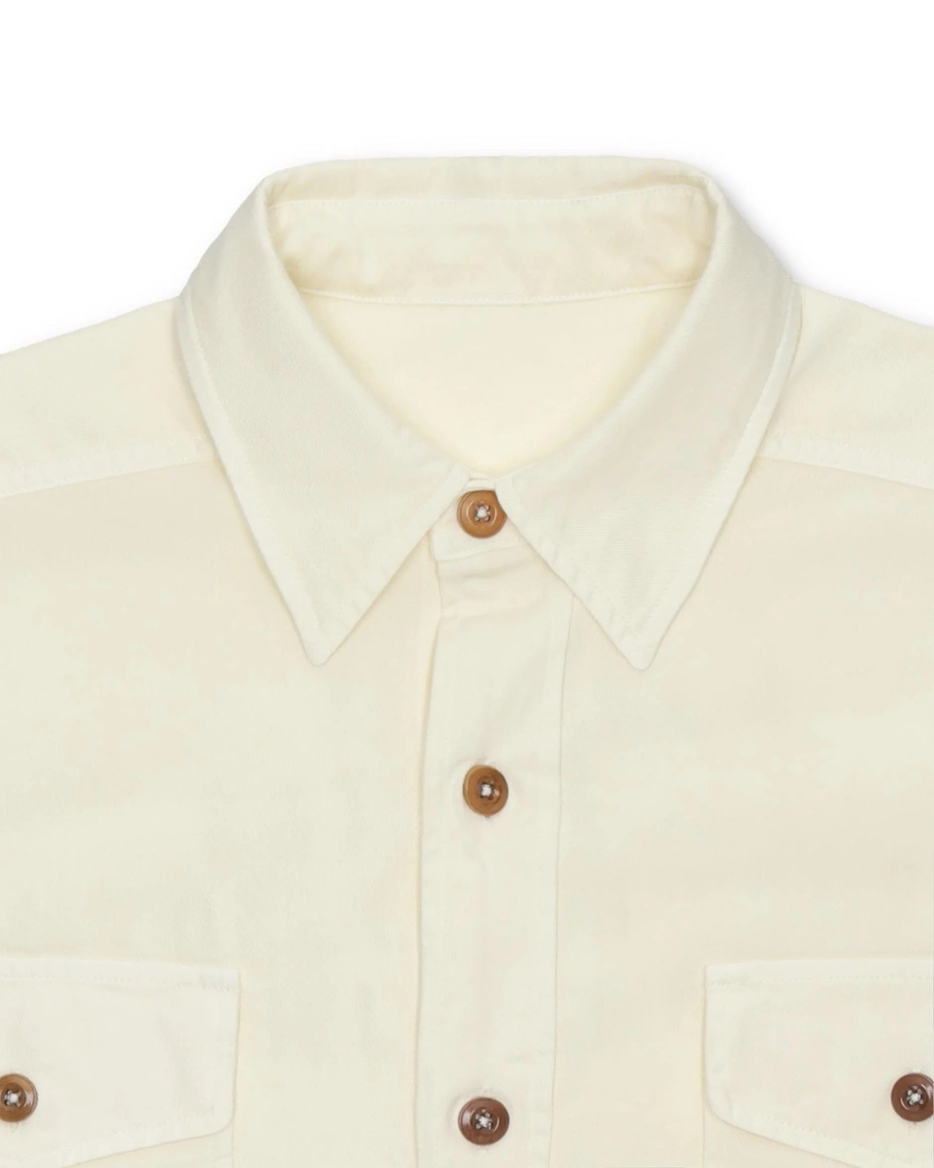 Fortela - CPO-0030T - Brushed Cotton Shirt - Off White