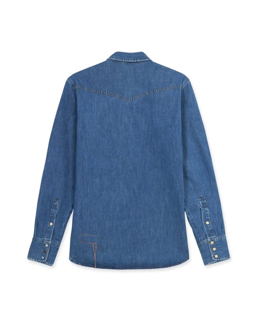 Fortela - Texan Denim Shirt - D310 (Light Stone Washed) Fortela