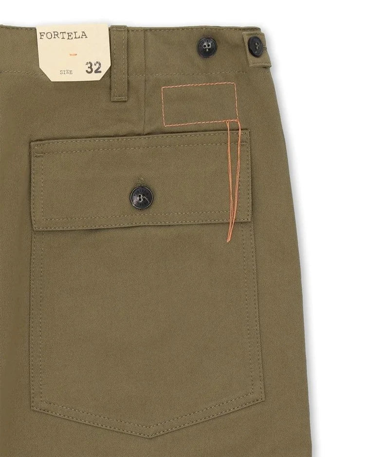 Fortela - New Fatigue Trousers - Olive Green