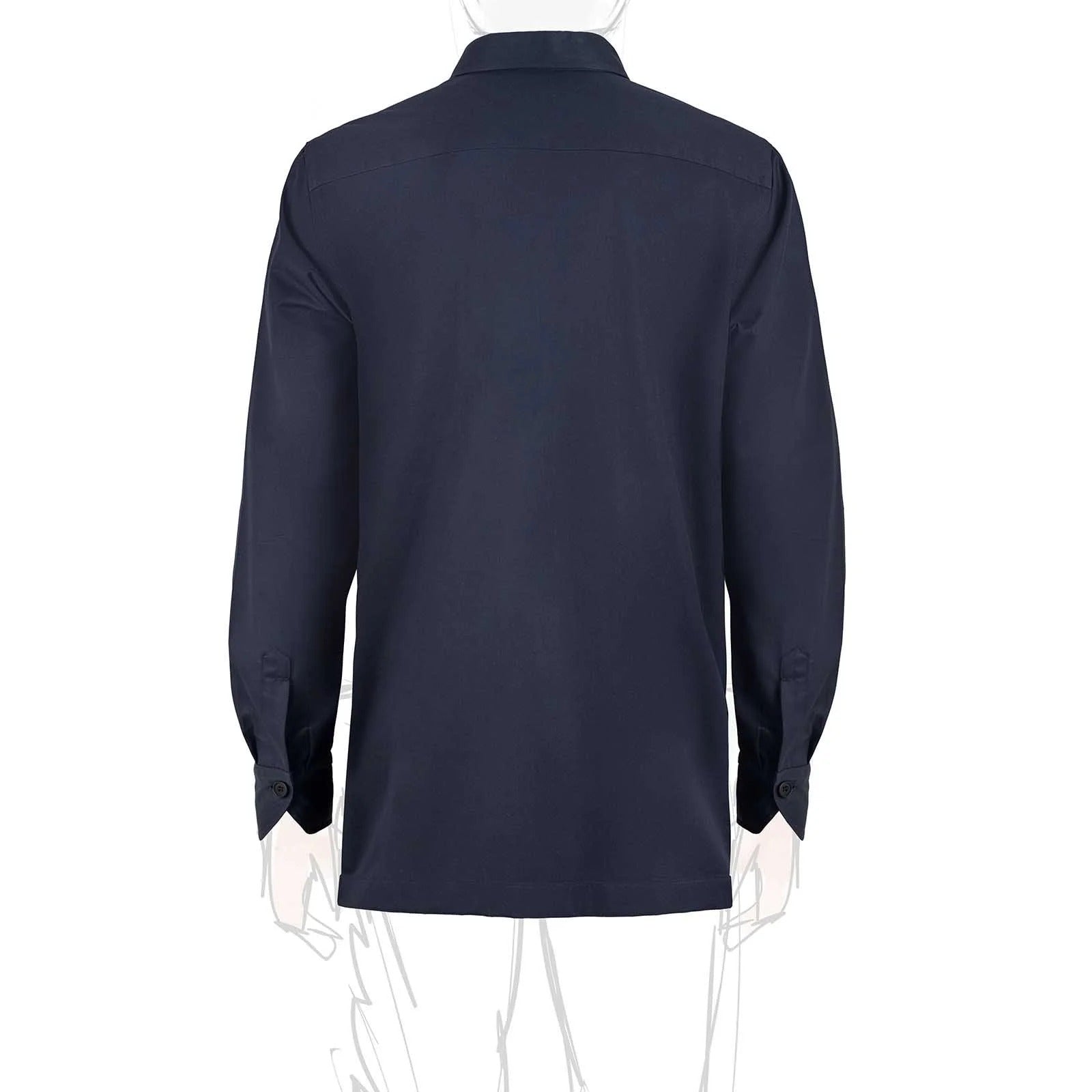 Rubinacci - Cotton Safari Jacket - Navy Blue