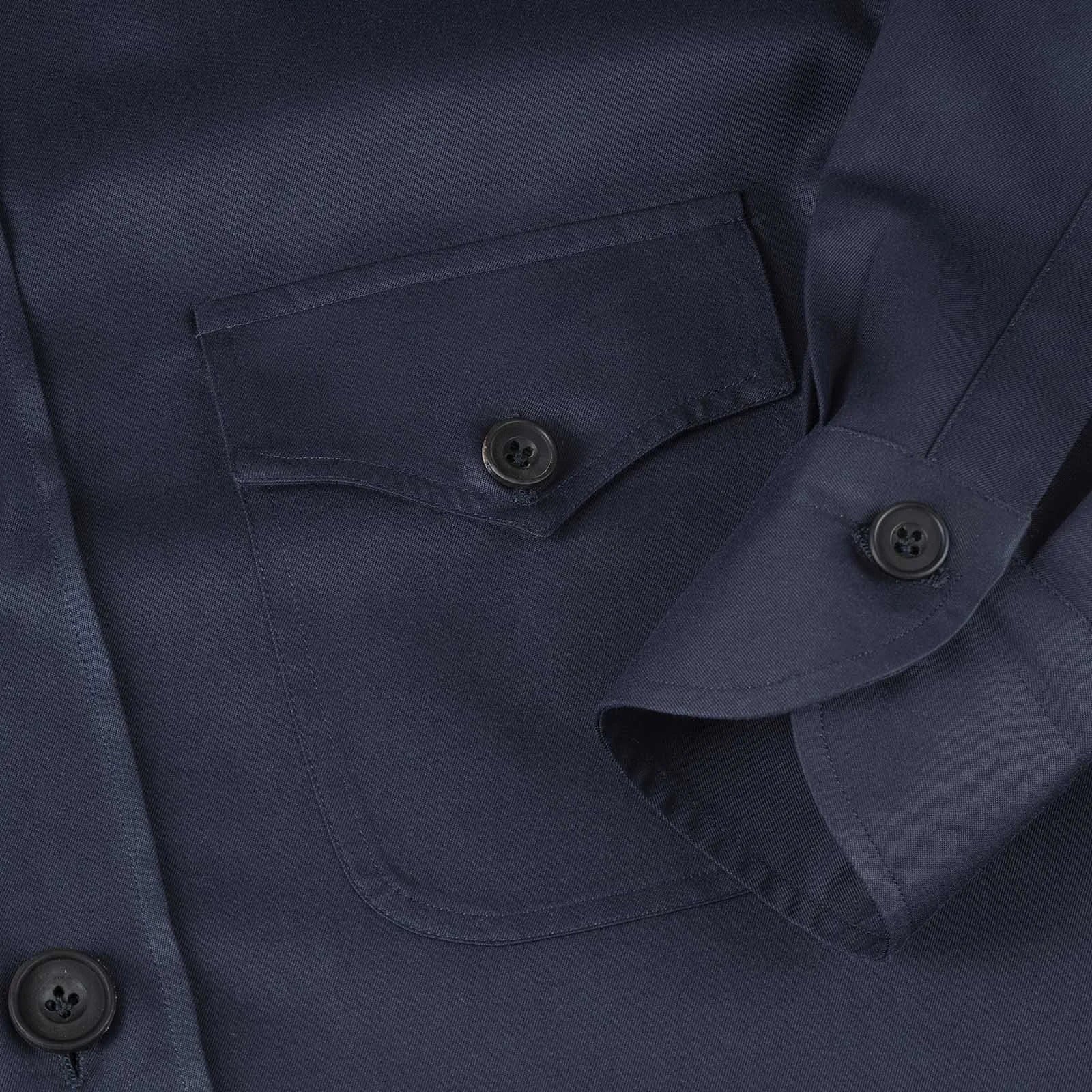 Rubinacci - Cotton Safari Jacket - Navy Blue