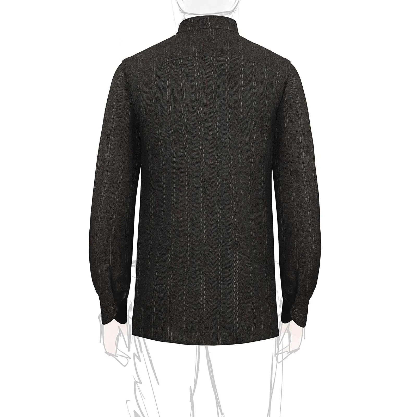 Rubinacci - Wool Safari Jacket (Vintage Archive) - Dark Green - Size L