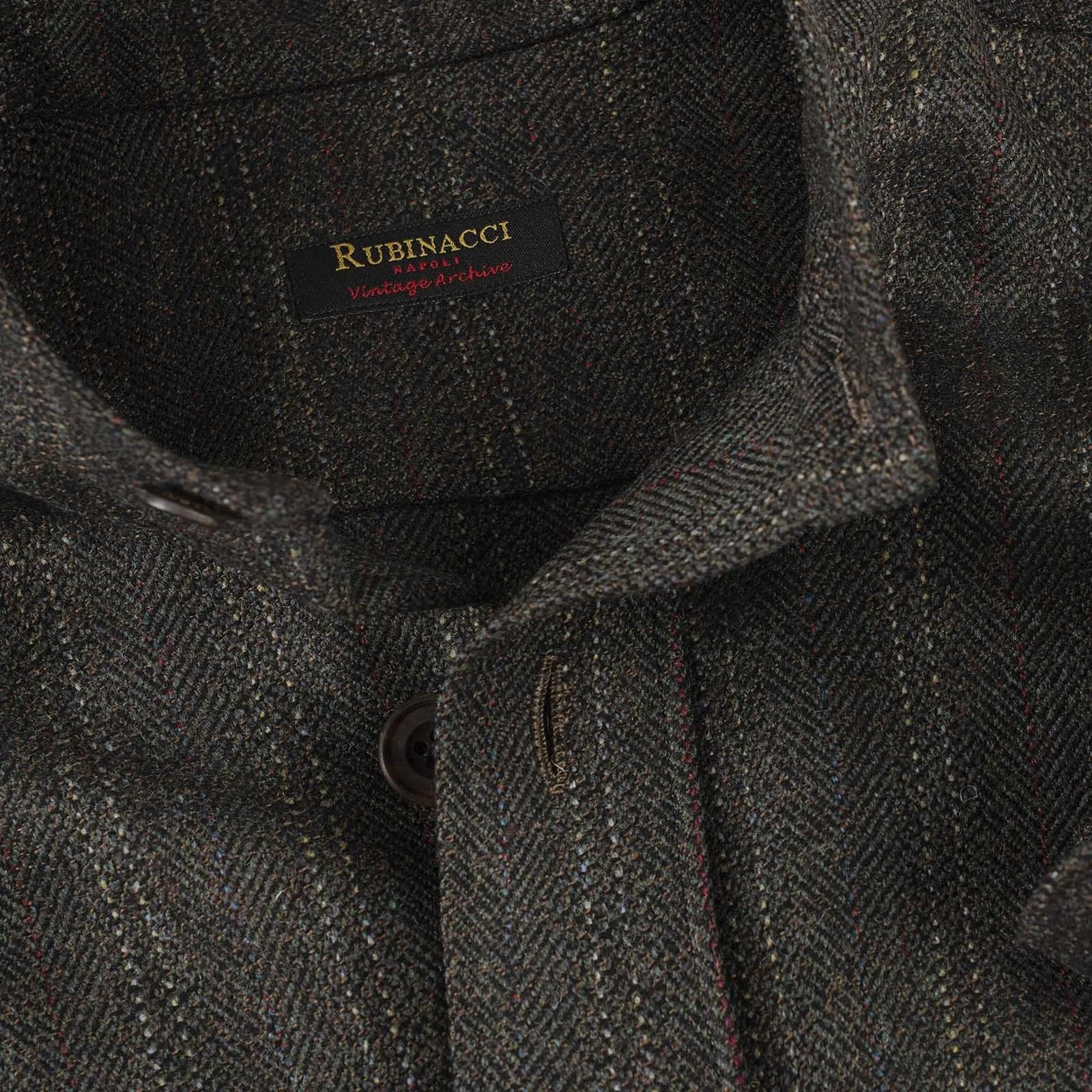 Rubinacci - Wool Safari Jacket (Vintage Archive) - Dark Green - Size L