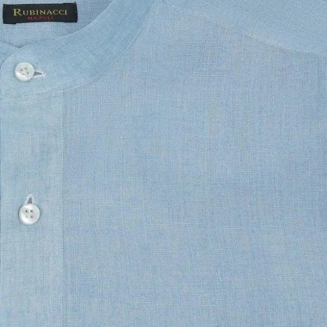 Rubinacci - Guru Linen Shirt - Light Blue