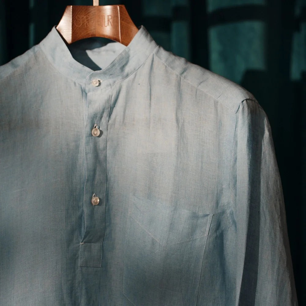 Rubinacci - Guru Linen Shirt - Light Blue
