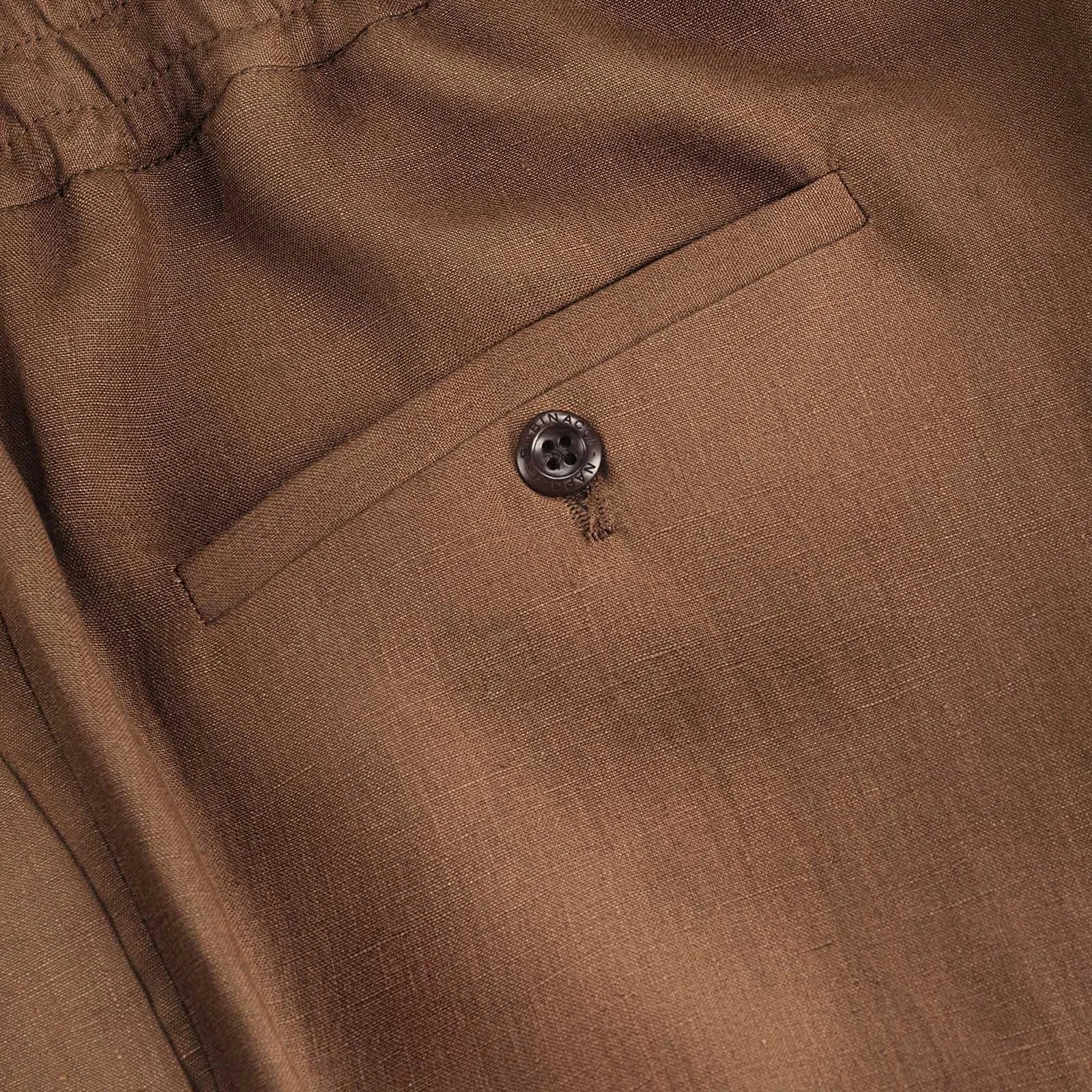 Sprezza X Rubinacci - Linen Leisure Trousers - Tobacco