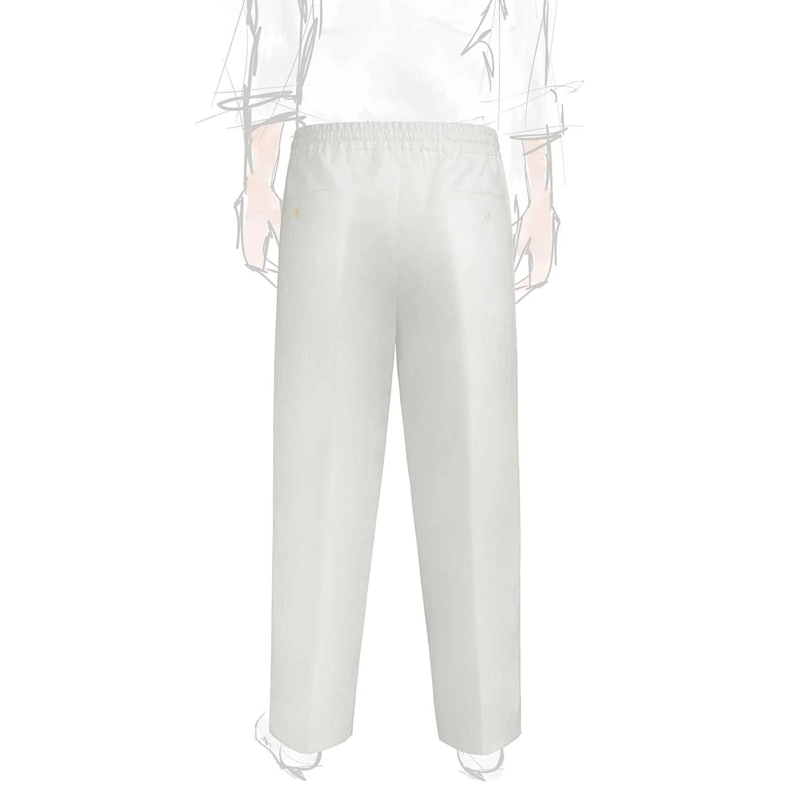 Sprezza X Rubinacci - Linen Leisure Trousers - Ivory