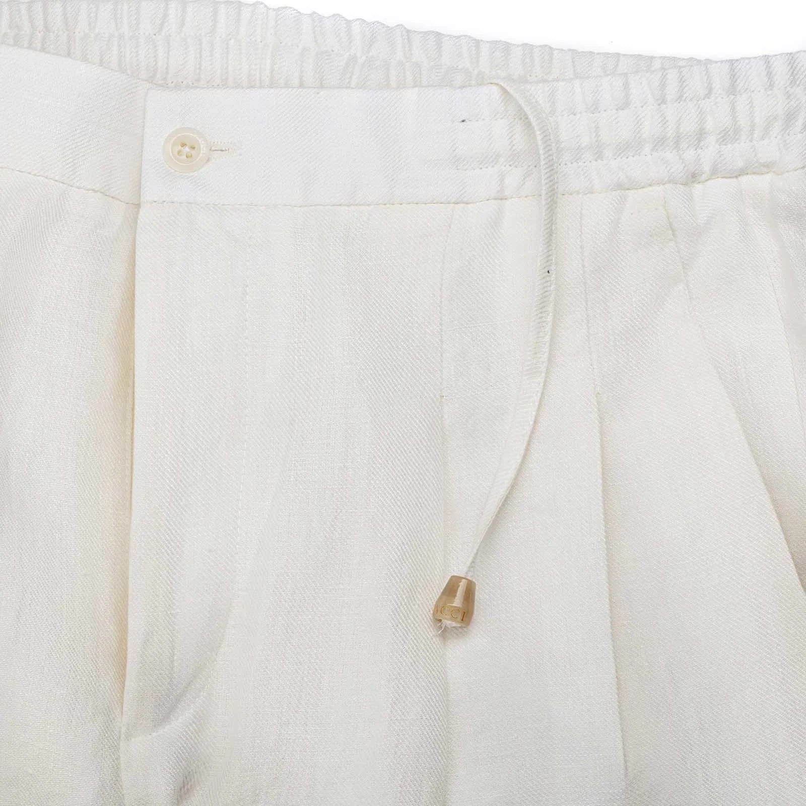 Sprezza X Rubinacci - Linen Leisure Trousers - Ivory