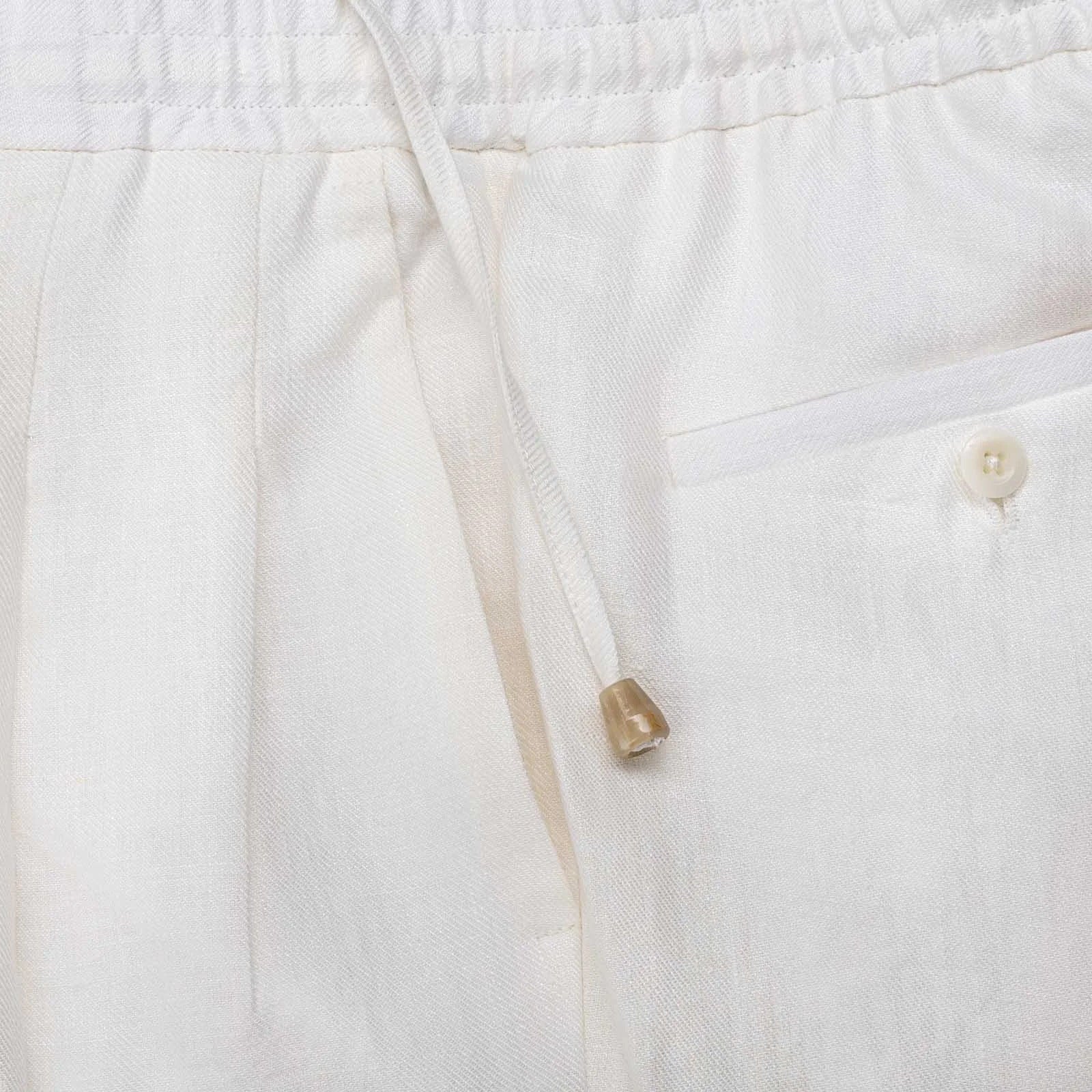 Sprezza X Rubinacci - Linen Leisure Trousers - Ivory