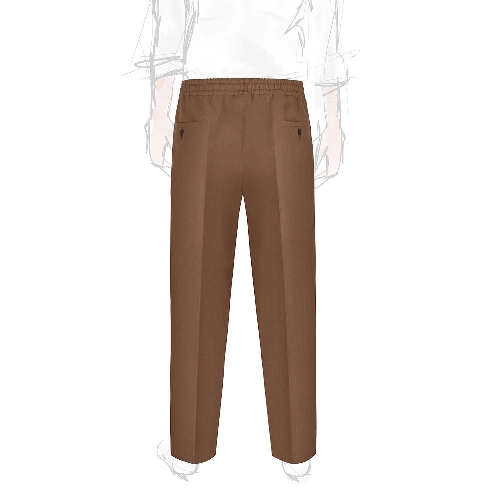 Sprezza X Rubinacci - Linen Leisure Trousers - Tobacco