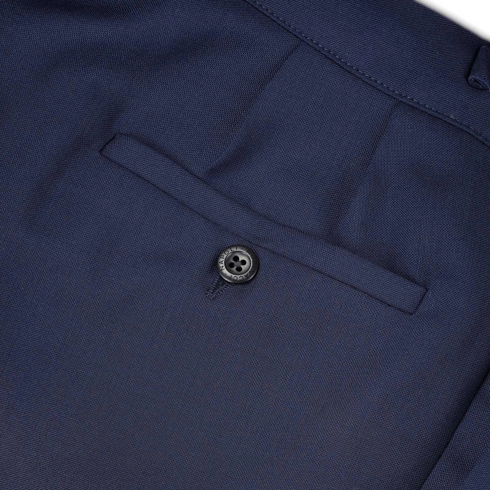 Sprezza X Rubinacci - Fresco Wool Manny Trousers- Navy Blue