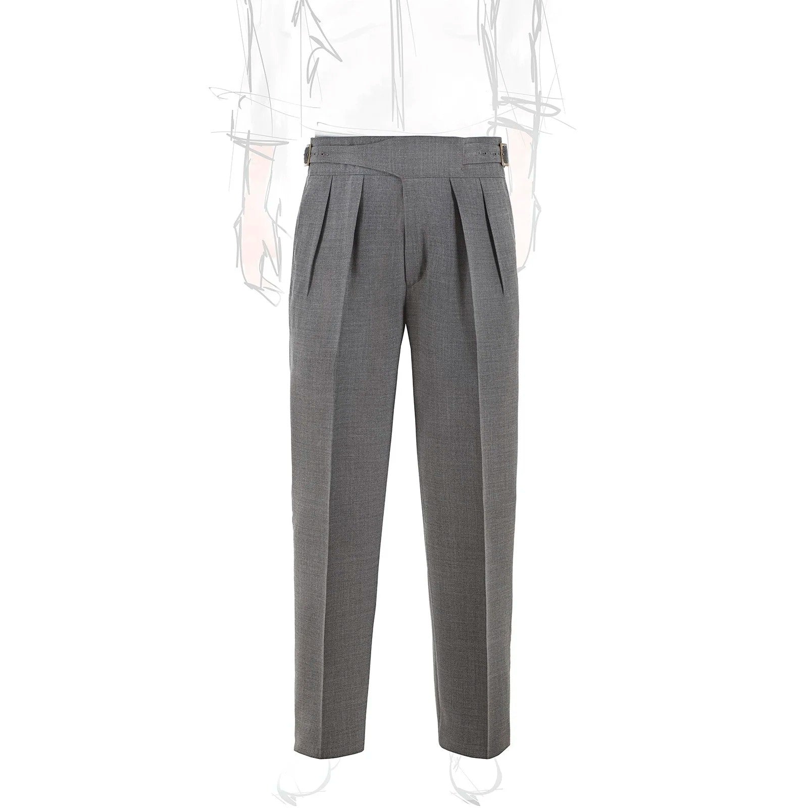 Sprezza X Rubinacci - Fresco Wool Manny Trousers- Dove Grey