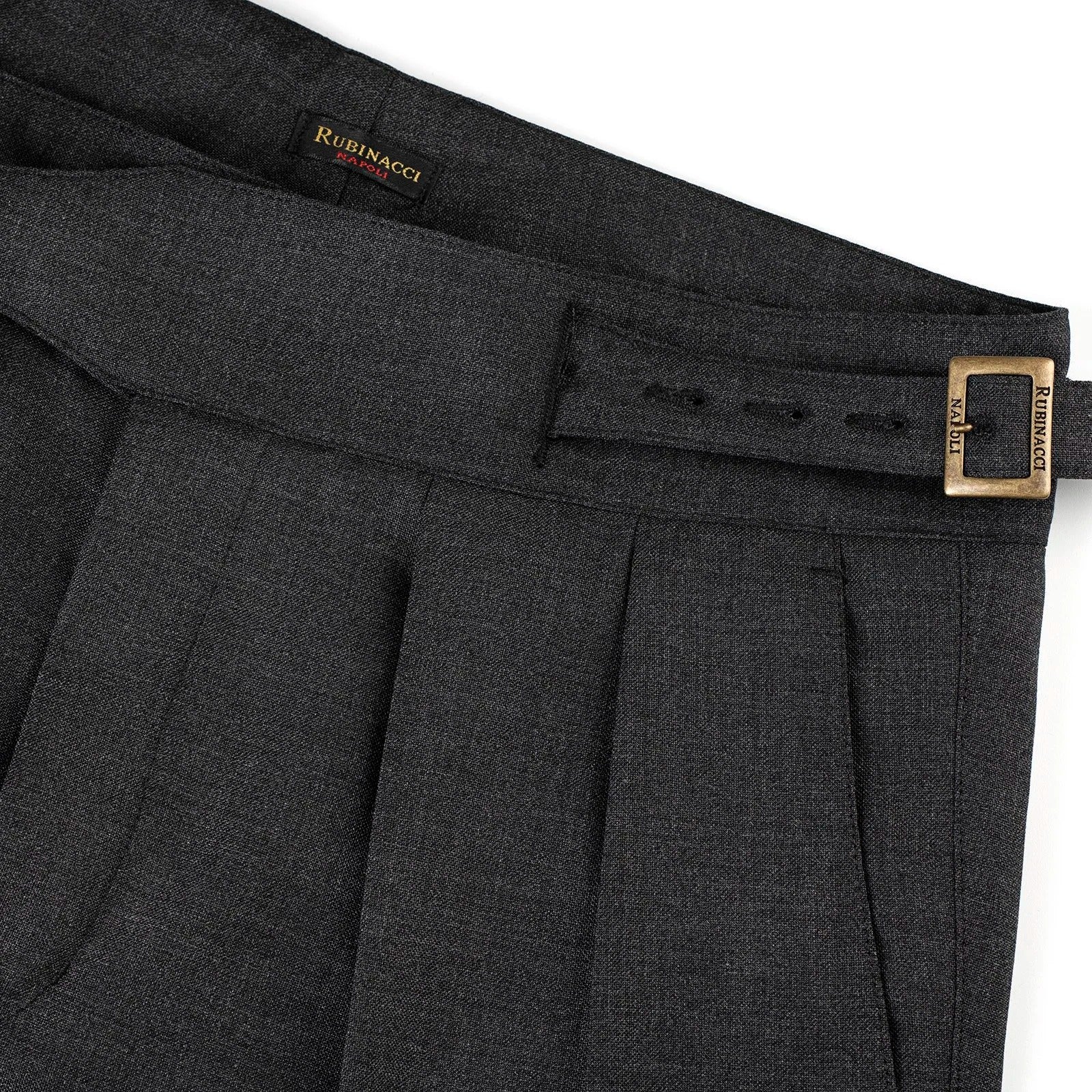 Sprezza X Rubinacci - Fresco Wool Manny Trousers- Charcoal Grey