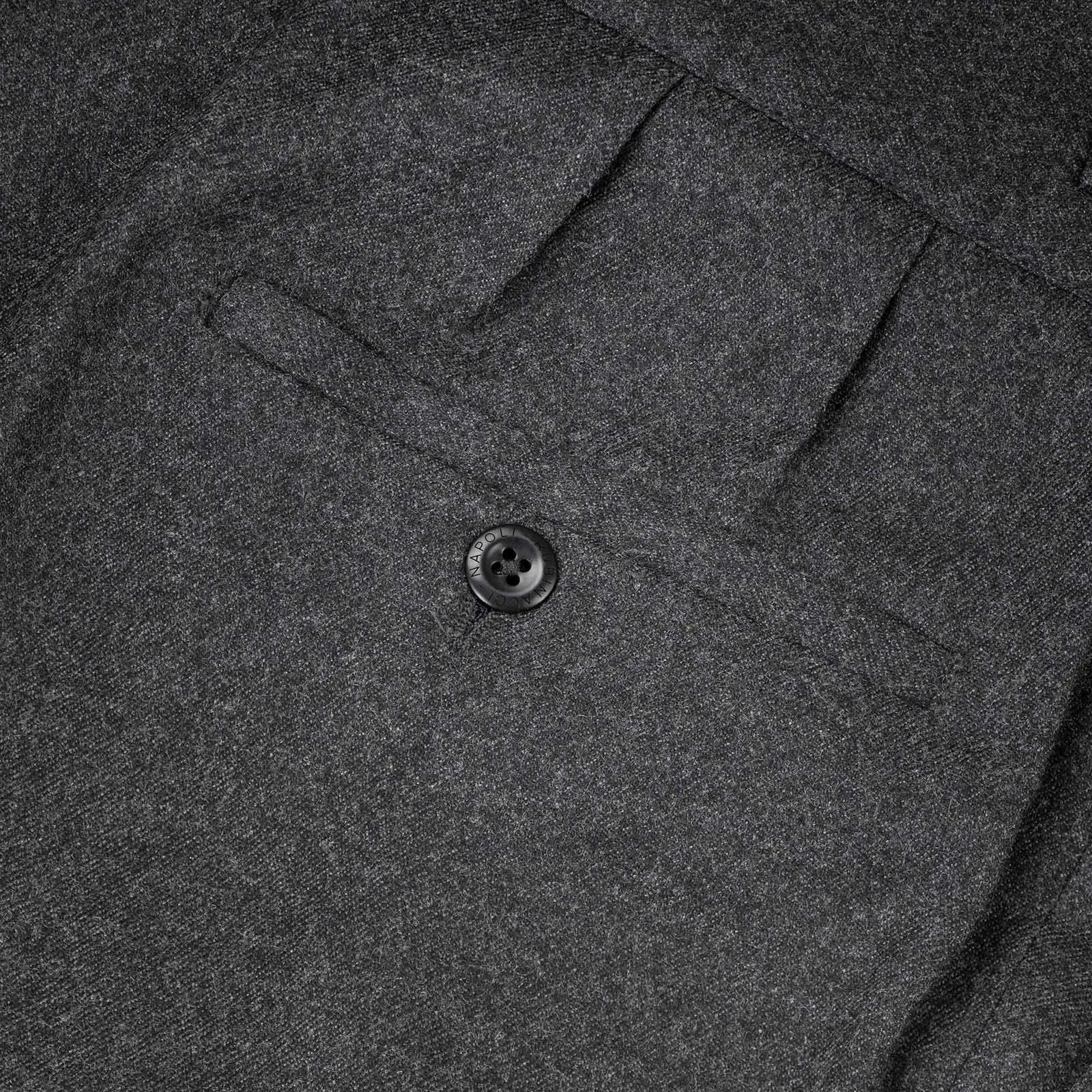 Sprezza X Rubinacci - Fresco Wool Manny Trousers- Charcoal Grey