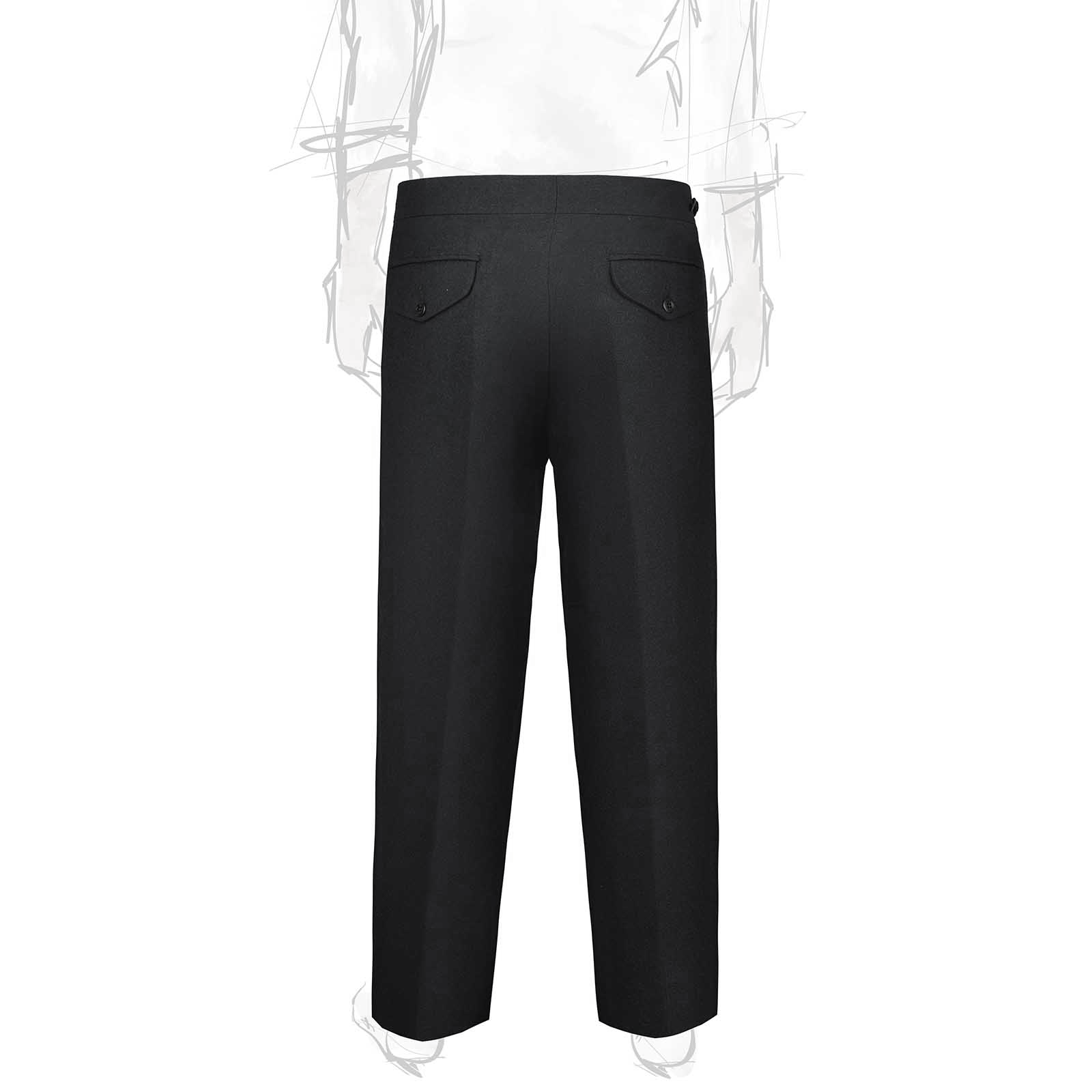 Rubinacci - Genny Wool Trousers - Black