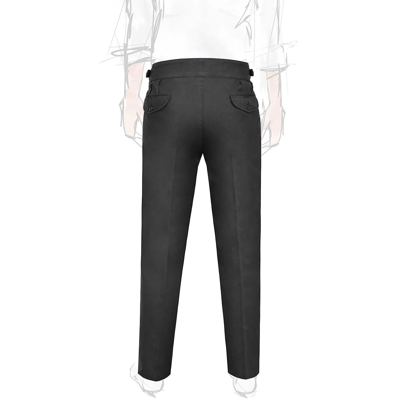 Rubinacci - Cotton Manny Trousers - Black