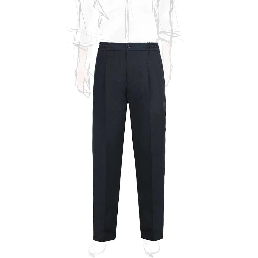 Sprezza X Rubinacci - Linen Leisure Trousers - Navy