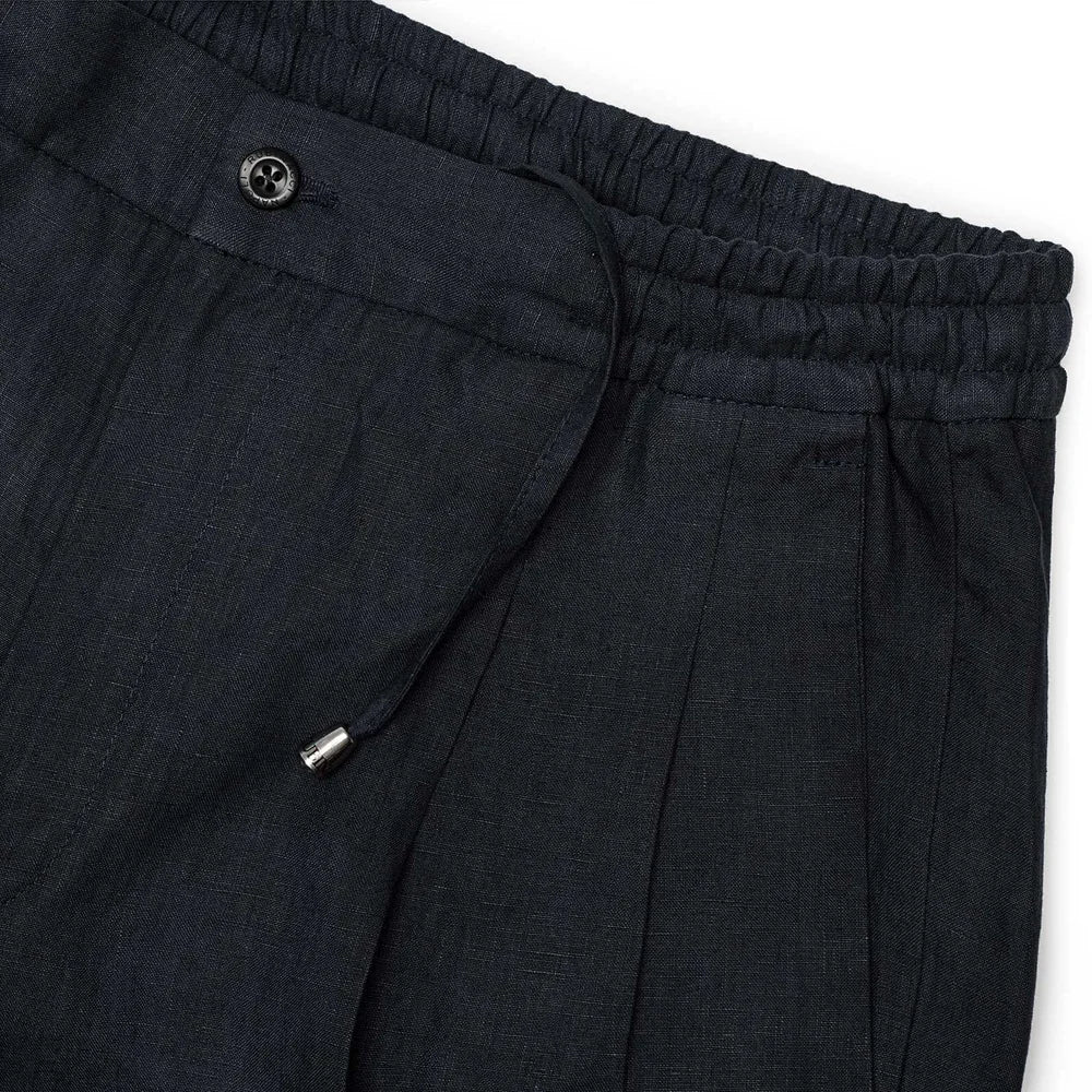 Sprezza X Rubinacci - Linen Leisure Trousers - Navy