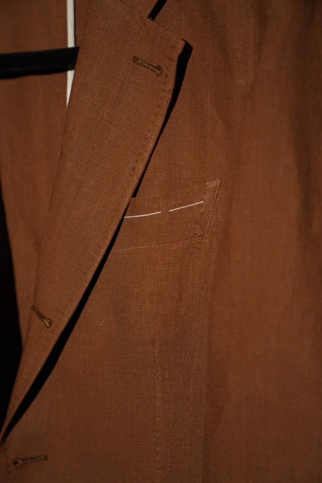 Sprezza X Rubinacci - Linen Single Breasted Jacket - Tobacco