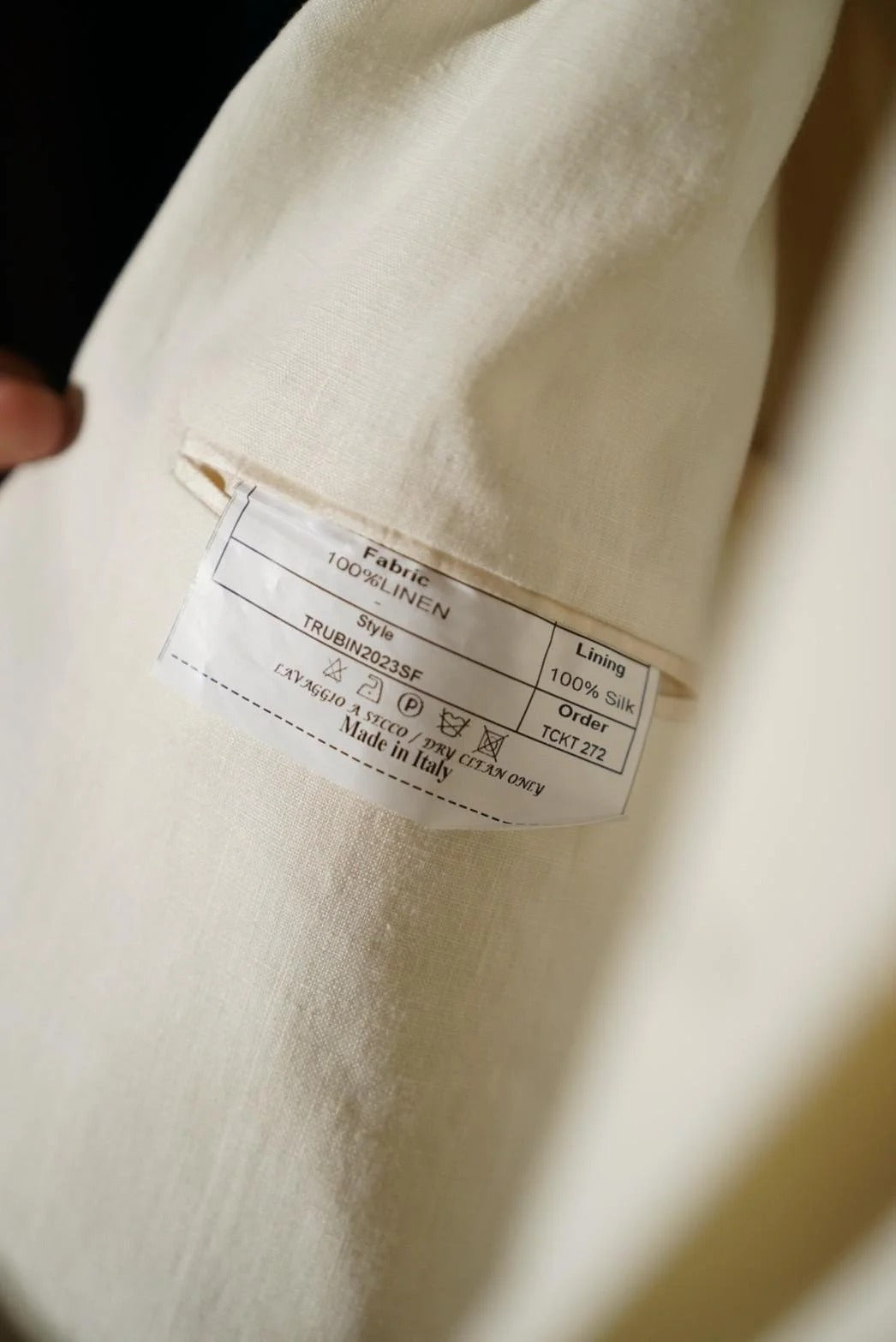 Sprezza X Rubinacci - Linen Single Breasted Jacket - Ivory