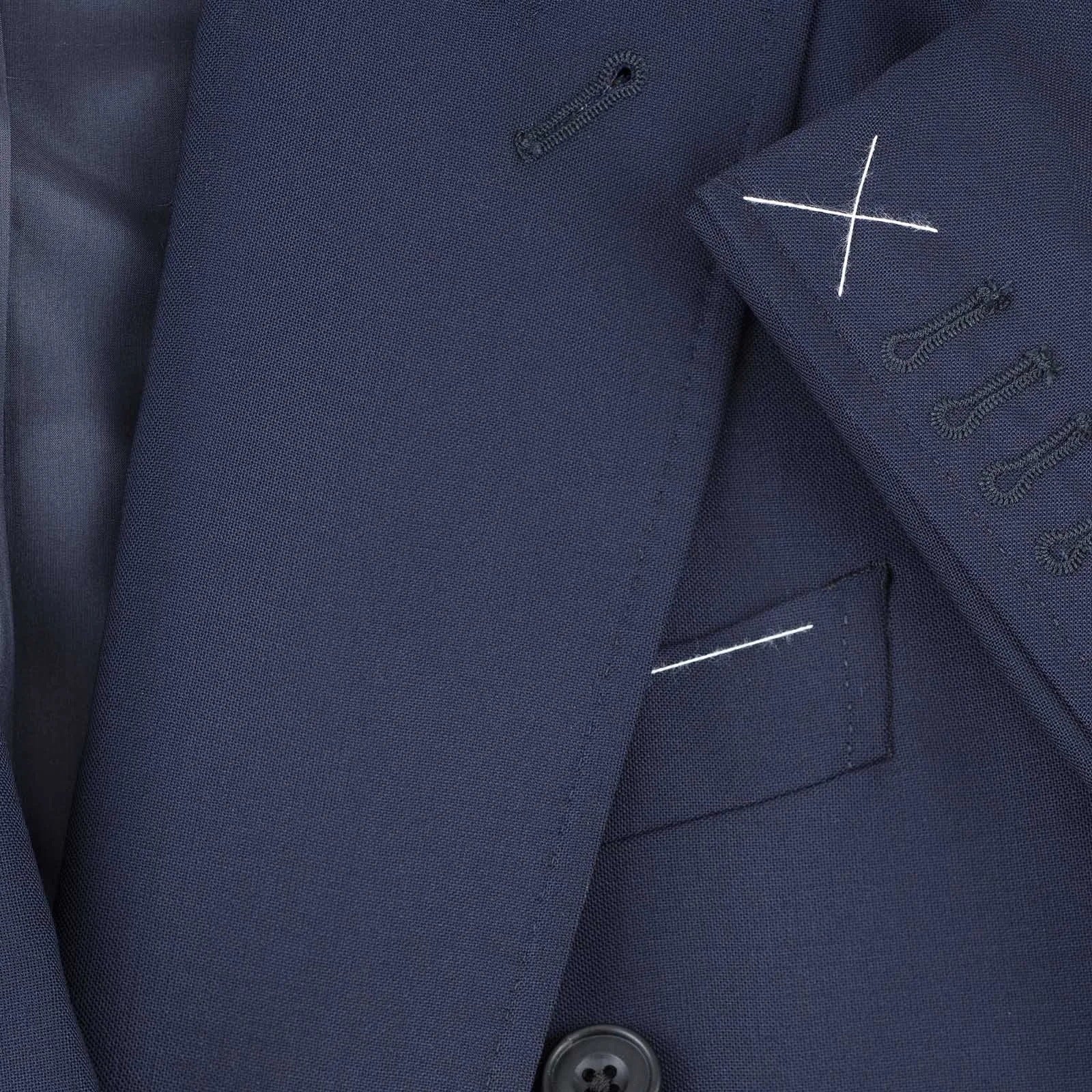 Sprezza X Rubinacci - Fresco Wool Double Breasted Jacket - Navy Blue