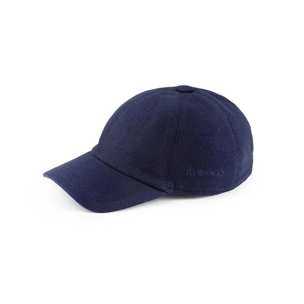 Rubinacci - Wool Baseball Cap - Deep Blue (Size: S)