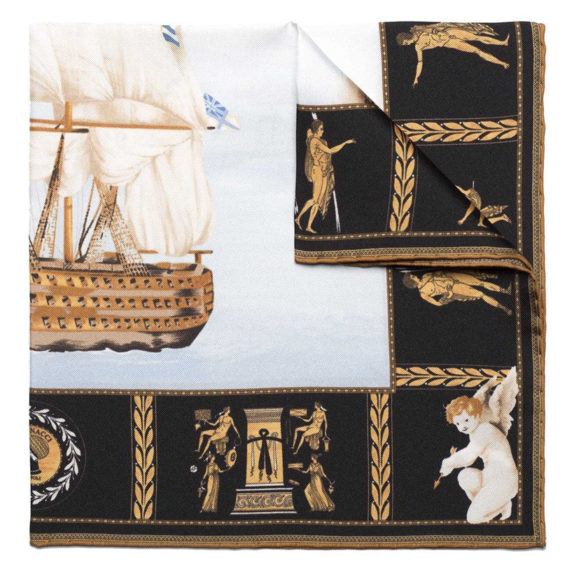Rubinacci - Black Victory Pocket Square Rubinacci