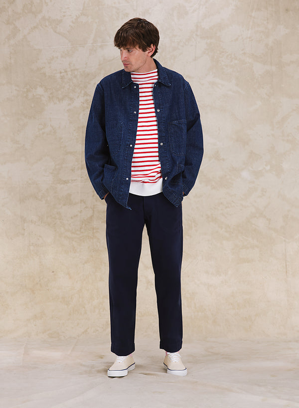 Fortela - Blake Chore Jacket - Navy Blue