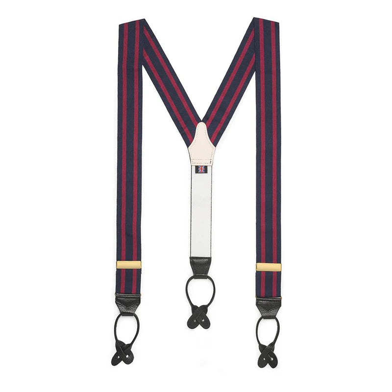Benson & Clegg - Red And Blue Stripe Braces