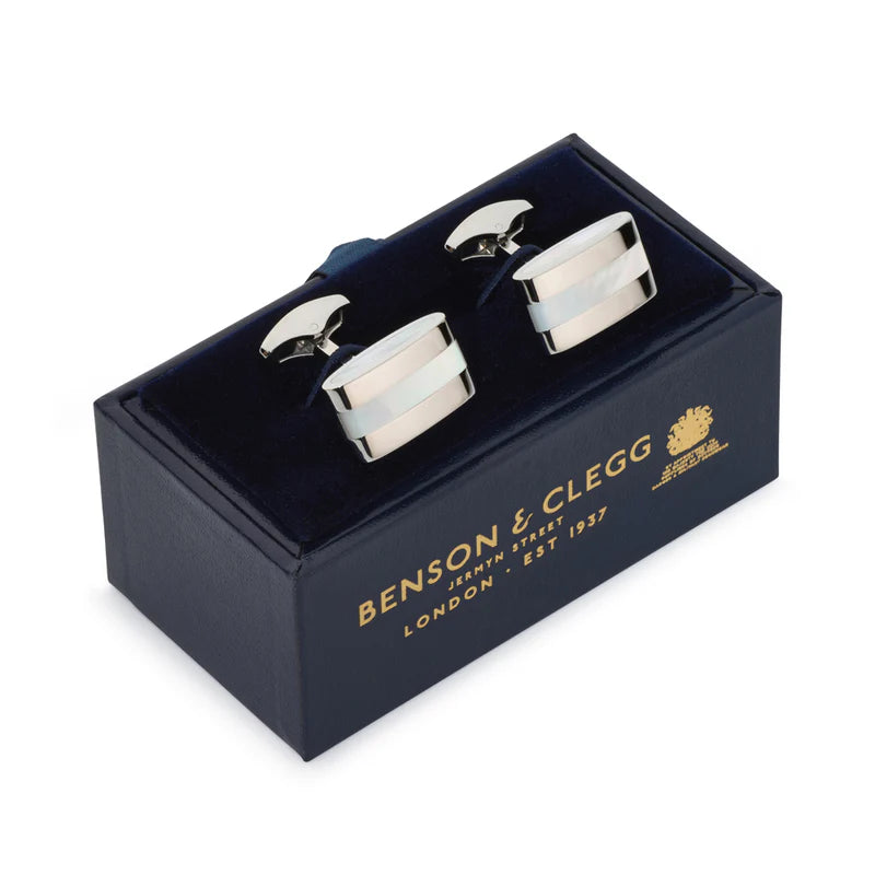 Benson & Clegg - Contemporary Mother Of Pearl Cufflinks