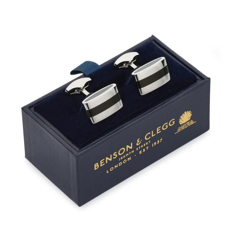 Benson & Clegg - Contemporary Onyx Cufflinks