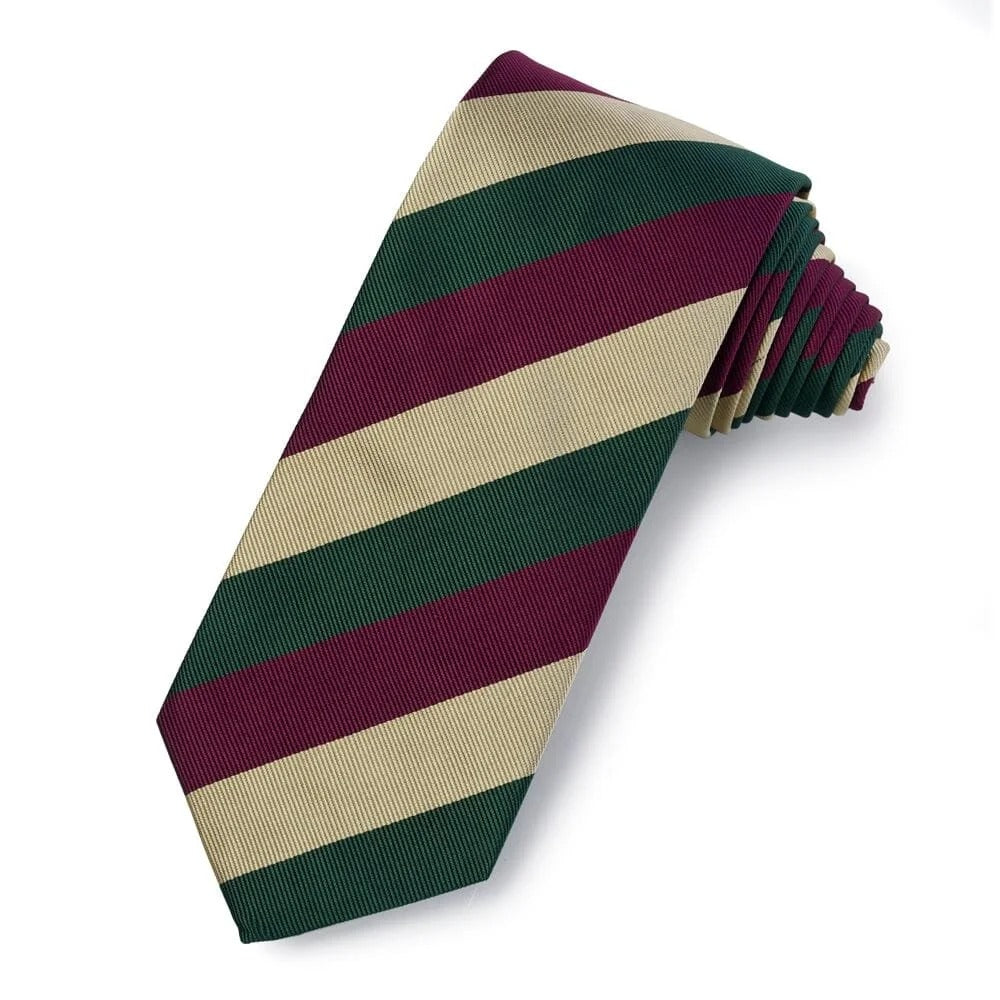 Benson & Clegg - Ceylon Mounted Rifles Three-Fold Silk Reppe Tie