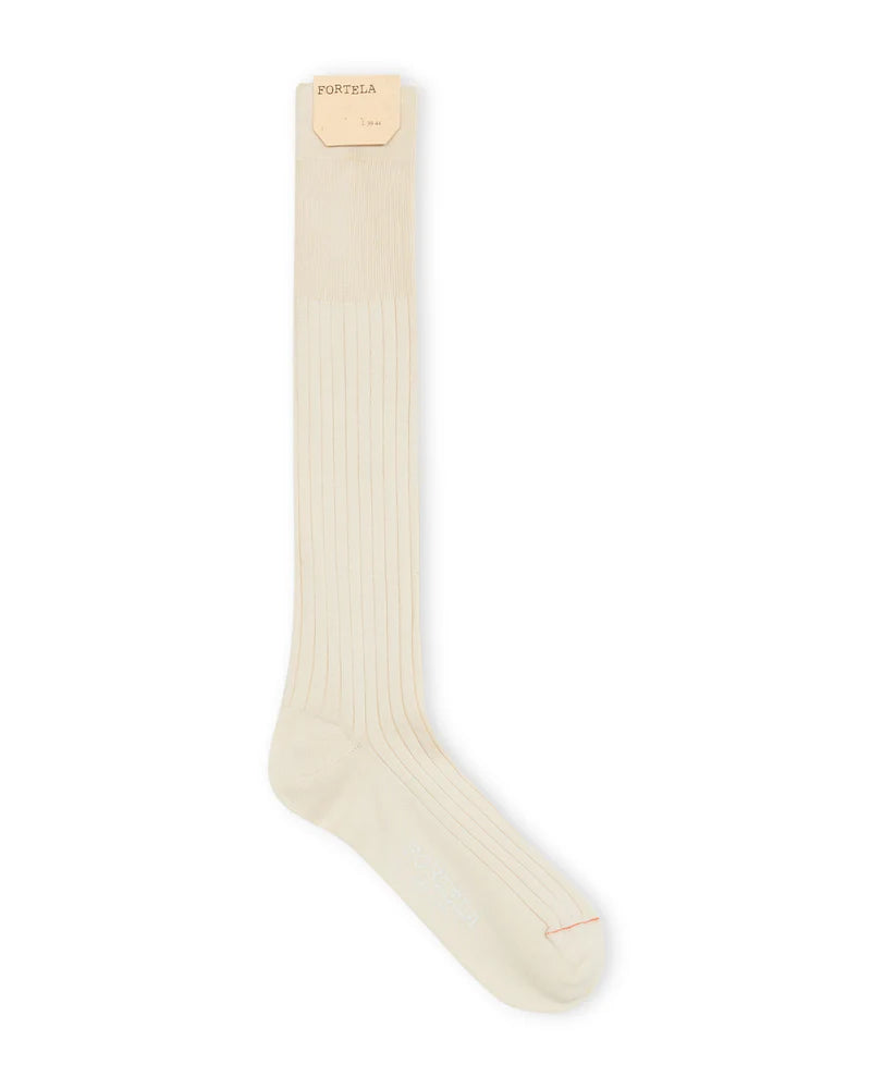 Fortela - Socks Lisle Cotton - White (Bianco) Fortela