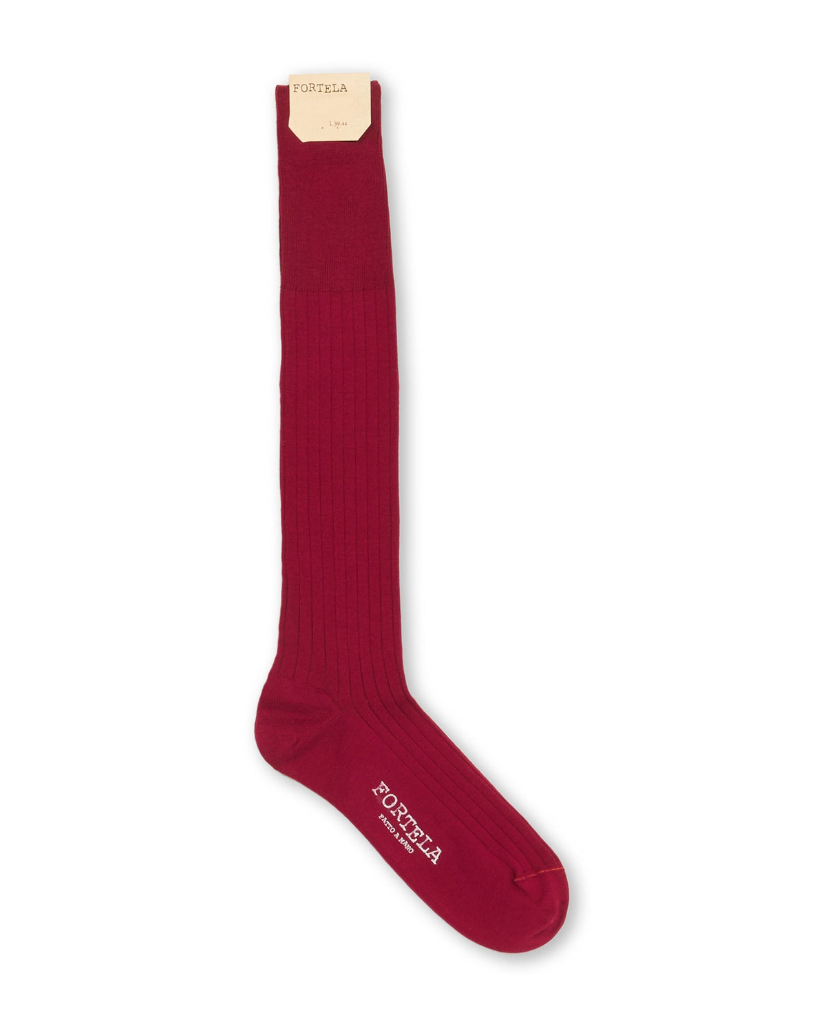 Fortela - Socks Lisle Cotton - Red (R04) Fortela