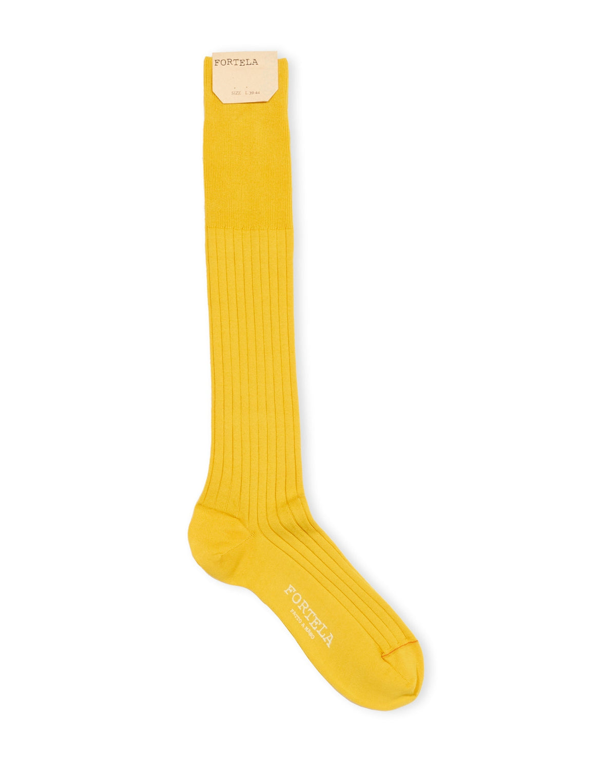 Fortela - Socks Lisle Cotton - Gold Yellow (Y41) Fortela