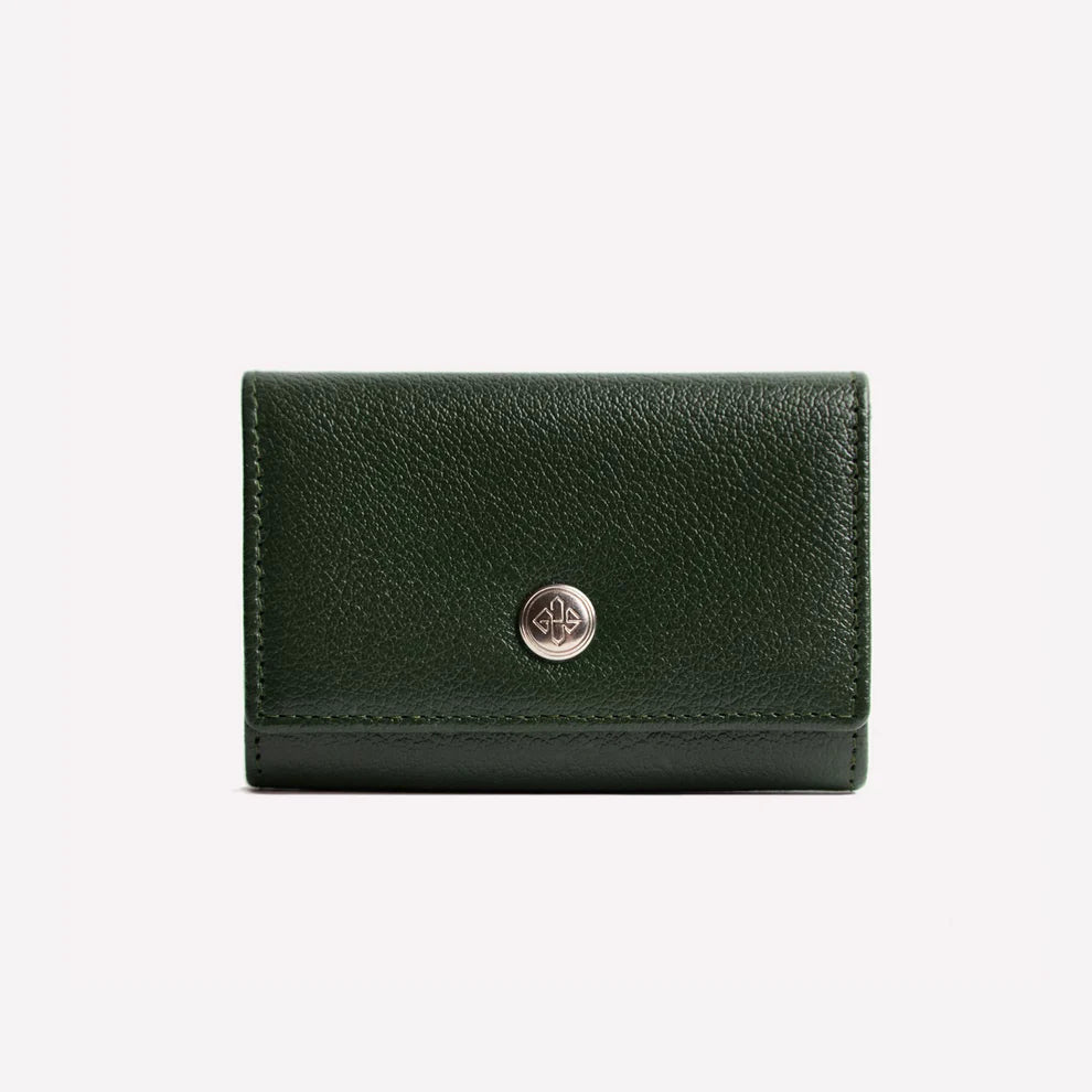 Ettinger - Capra Coin Purse with Card Pocket - Forest Greeen Ettinger