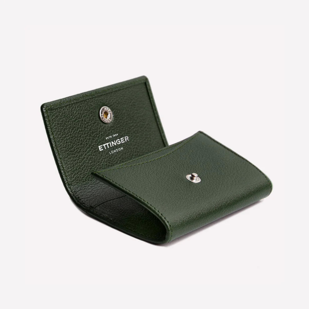 Ettinger - Capra Coin Purse with Card Pocket - Forest Greeen Ettinger