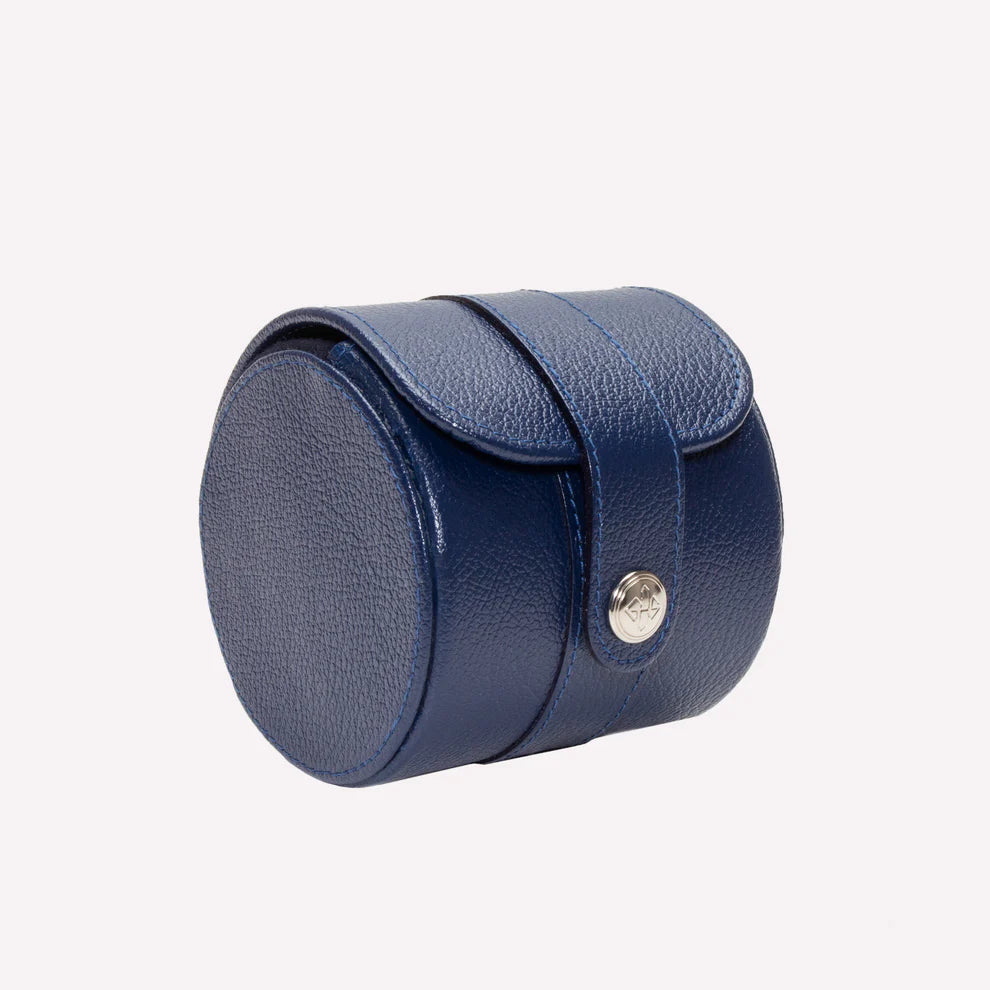 Ettinger - Capra Single Watch Roll - Marine Blue Ettinger