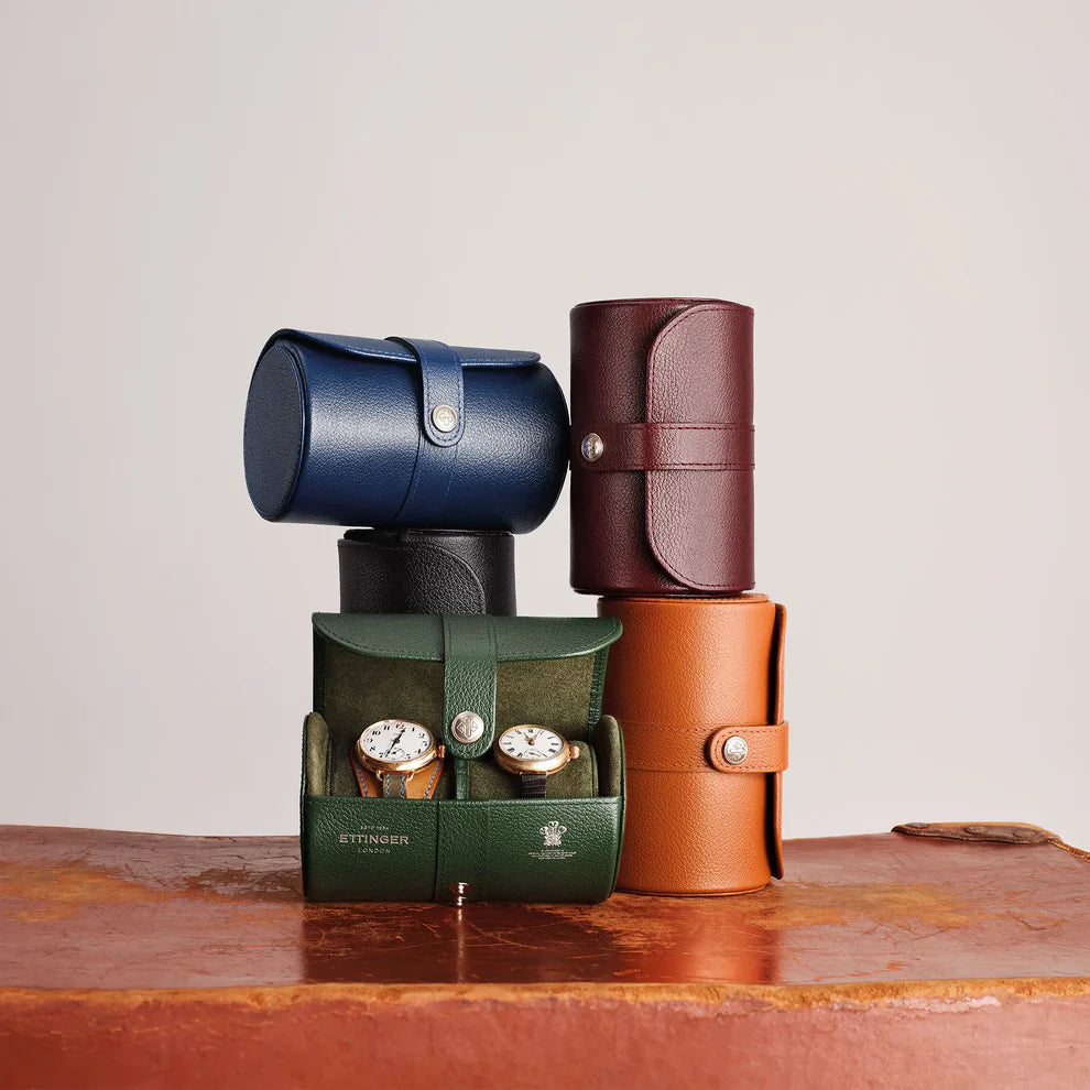 Ettinger - Capra Double Watch Roll - Black