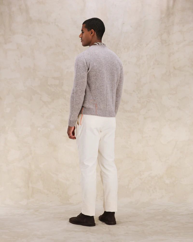 Fortela - Edmund Merino Wool Cardigan - Natural