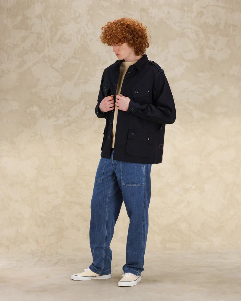 Fortela - Elias Jungle Jacket Cotton - Blue Fortela